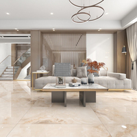 Carrelage de Sol Antidérapant de Luxe en Grès Cérame Pleine Masse Effet Marbre 1200x600 pour Hôtels, KTV, Restaurants, Villas et Chambres d'Hôtes