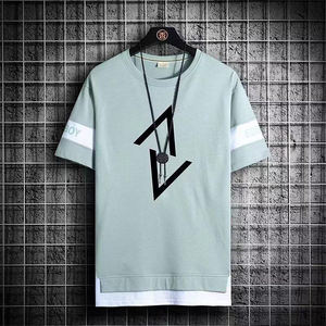 2025 nueva venta al por mayor verano Stock hombres de talla grande carta de dibujos animados transpirable secado rápido camiseta de gran tamaño Casual Tops al azar - Product Image 4