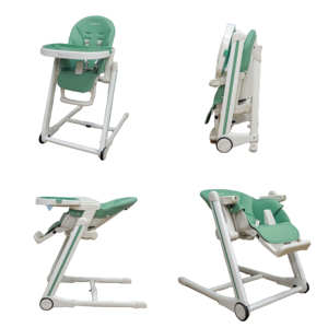 Chaise Haute Bébé Convertible en Plastique avec Installation Gratuite, 6-36 Mois, Multifonctionnelle, Balancelle et <span class=keywords><strong>Rehausseur</strong></span> Pliant <span class=keywords><strong>pour</strong></span> Meubles Enfants - Product Image 5