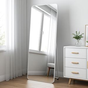 <span class=keywords><strong>Miroir</strong></span> de sol en arche robuste avec cadre en métal 160x50cm doré autoportant décor pleine longueur - Product Image 6