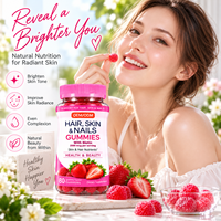 Bonbons Gommeux Antioxydants au Collagène OEM/ODM – Vitamines pour le Soutien Immunitaire, Cheveux, Peau et Ongles – Gummies Beauté Non-Prénatales