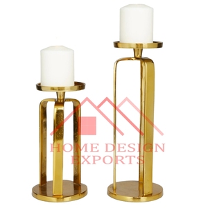 Bougeoir conique en laiton pour centres de table de mariage et décoration d'intérieur support de pilier de bougie de style unique pour - Product Image 6