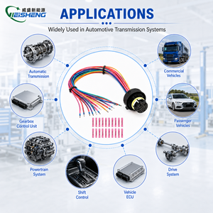 Harness Kabel Transmisi Otomotif Kustom PVC PTFE Tahan Air Multi Warna Konektor Multi Pin - Product Image 2