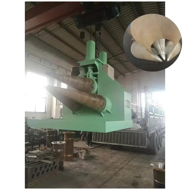 Máquina de rolamento hidráulica de cone para chapa metálica, máquina de rolamento de cone para uso em cone pré-laminado, placa de aço