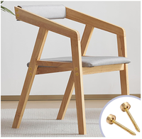Vis décoratives en laiton avec capuchons 12 mm, vis miroir auto-taraudeuses pour armoires, fenêtres, fixation murale et mobilier