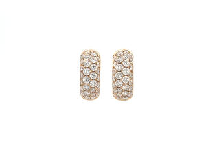 ต่างหูแบบห่วงประดับเพชรทรงรี ทองคำขาว 18K เครื่องประดับหรูหรา ป้องกันการแพ้ สำหรับผู้หญิง - Product Image 6