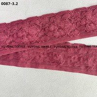 Vente en gros d'usine, bande élastique en polyester/nylon tricotée respirante de haute qualité, 38 mm, pour lingerie sexy/mariage
