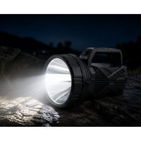 Projecteur laser LED XJ-1007 N-Light 1500 W 7200 mAh avec batterie ABS, portée 200-500 m, modes multiples, pour camping, randonnée, EDC