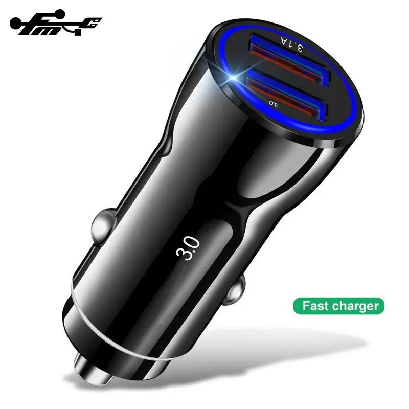 Dual car charger Fast Charging QC 3.0 Car Charger for iphone mobile phone