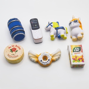 Promotional Custom Shape Stress Toys PU Foam Squeezable Custom Stress Relief Toys Imprint Logo Advertising - Product Image 1