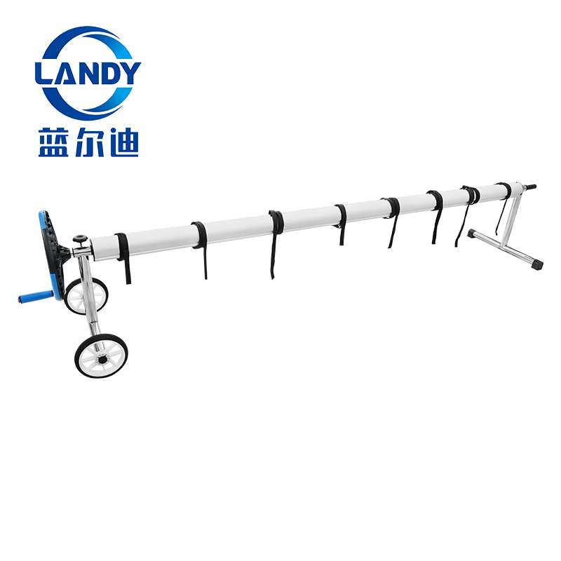 silver pool cover roller