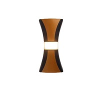 Lampe de lavage étanche noir or moderne hôtel ip65 décoratif incurvé jardin led luminaire chine applique murale extérieure