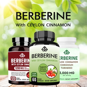 Suplemento Herbal OEM Berberina con Cápsulas de Canela de Ceilán, Apoya la Función Inmunológica, 60 Cápsulas para Adultos - Product Image 5
