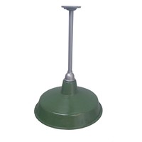 Lampe suspendue d'extérieur E27 E40, abat-jour, plafonnier, support mural, route incurvée, classique, émail vert, led, réverbère
