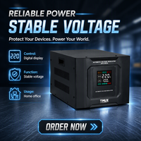 Régulateur de tension servo monophasé en cuivre de précision SVC 1kVA-10kVA pour appareils domestiques et de bureau