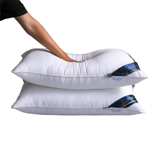 Ensemble de taies d'oreiller <span class=keywords><strong>Erton</strong></span> Hotel 4874cm, paire de taies d'oreiller, noyaux d'oreiller hauts/bas qui ne s'affaissent pas, rembourrage en fibre à neuf trous, fibre de polyester - Product Image 1