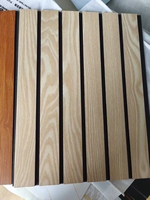 Panneaux muraux en PVC rainurés, matériaux décoratifs en plastique pour l'intérieur