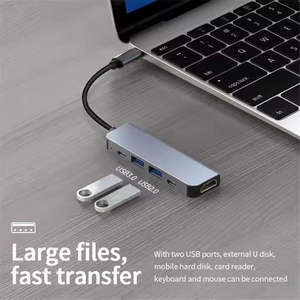 Tuti Sản phẩm bán chạy nhất 5 trong 1 USB Docking Station loại C để USB HD 4K pd100w sạc Phụ kiện máy tính HUB cho Mac cuốn sách - Product Image 3