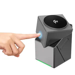 Chargeur rapide 15W, chargeur sans fil magnétique stable 3-en-1 avec lampe LED, <span class=keywords><strong>c</strong></span>âble Type <span class=keywords><strong>C</strong></span>, écouteurs - Product Image 1