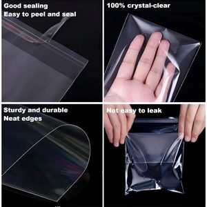 Cellophane Bags 2x2 Inches 300 Count Clear Self Sealing Plastic Resealable OPP Bags For <b>Candy</b> Bakery Snacks Photos - Product Image 3