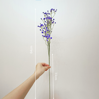 Meerkleurige kunstmatige Gypsophila Baby Breath stengel voor bruiloft DIY boeket tafeldecoratie boog bloemenvulling feestdecoratie