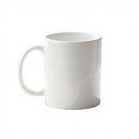Vente en gros de tasses à café en céramique personnalisées avec impression de logo, couleur blanche