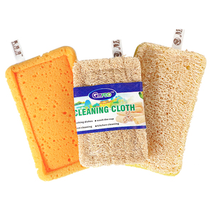 Esponja ecológica para limpieza <span class=keywords><strong>de</strong></span> platos <span class=keywords><strong>de</strong></span> cocina, esponja <span class=keywords><strong>de</strong></span> lufa, fibra <span class=keywords><strong>Luffa</strong></span>, <span class=keywords><strong>estropajo</strong></span> para limpieza del hogar, material verde natural <span class=keywords><strong>de</strong></span> doble efecto - Product Image 1