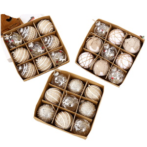 Wholesale Christmas Ball Set Painted Ball Decoration <b>Plastic</b> Christmas Balls Xmas <b>Tree</b> Pendant for Holiday Decor - Product Image 5