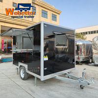 Webetter Carritos Foodtruck Remorque de concession mobile pour café, jus, gelato, chariot de restauration avec équipement de cuisine complet