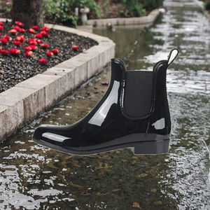 Bottes de pluie courtes personnalisées en PVC imperméable et tissu de coton, toutes saisons, unisexe, marque DSYX, pour le jardinage agricole - Product Image 2
