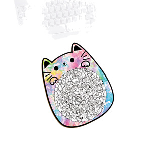 Puzzle en bois amusant en forme de chat, jouet de décompression à assembler, cadeau pour adolescents de 7 à 14 ans - Product Image 1