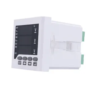 Lcd डिस्प्ले मीटरिंग विद्युत उपकरणों के साथ तीन चरण डिजिटल वोल्टमीटर पैनल मीटर डीसी एसी वोल्टेज मीटर - Product Image 1
