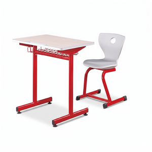 Chaise à cadre métallique et siège en plastique au design moderne pour salle de classe à bon prix PP-306G Bureau d'école moderne PP-306G - Product Image 1