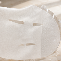 Masque facial en tissu non tissé Y287 en fibres de Tencel super douces, protéines de fromage, cellulose et soie cupro pour soins de la peau