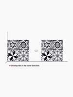 Papier peint mosaïque 3d auto-adhésif en mousse, noir et blanc, pour salle de bains, style marocain, nouveau, 2020