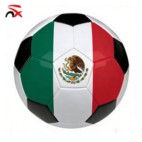 Ballon de football personnalisé en gros, taille 5 et 4, pour entraînement amateur, avec drapeaux du Canada, des États-Unis, du Mexique, d'Haïti et d'Argentine