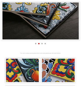 Stile marocchino 300*300 <span class=keywords><strong>antico</strong></span> fiore caratteristica decorativi in ceramica pavimento di piastrelle - Product Image 3