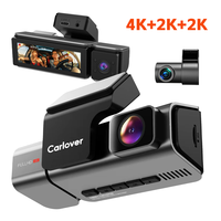 Caméra embarquée 4K 3 canaux avec IA, vision nocturne supérieure, WiFi, GPS, enregistreur DVR pour voiture