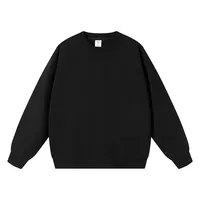Pull à col rond en maille surdimensionné unisexe d'hiver avec logo personnalisé, coupe ample, polyester/coton, streetwear