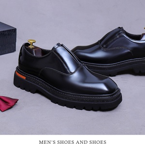 Chaussures en cuir de qualité professionnelle, confortables, antidérapantes, respirantes, style décontracté pour hommes. - Product Image 6