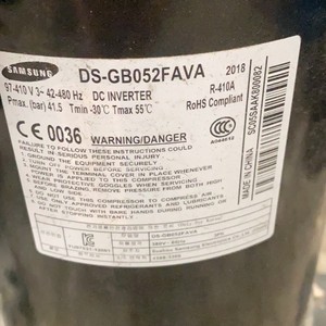 Compresseur de climatisation Samsung DS-GB052FAVA DC Inverter R410A Refroidissement Chauffage - Product Image 1
