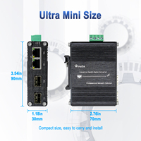 Convertisseur de média industriel Gigabit 2 ports fibre 2 ports SFP 2 ports RJ45 10/100/1000Base T 2 emplacements SFP 100/1000Base X Entrée 12~48 VDC