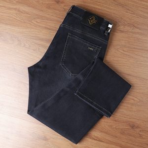 Jeans haut <span class=keywords><strong>de</strong></span> gamme pour hommes, coupe droite, pour le printemps et l'automne, nouvelle collection 2026, élastiques, décontractés, longs, production d'usine - Product Image 5
