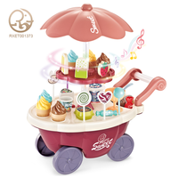 Offre Spéciale : Ensemble de Jouets Écologiques pour Enfants – Voiture de Jeu d'Imitation, Voiture à Glaces et Bonbons avec Lumières et Musique, Jouets de Maquillage pour Enfants
