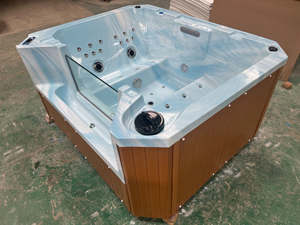 Spa <span class=keywords><strong>extérieur</strong></span> Offre Spéciale Jacuzzier avec piscine de massage à la mode en verre transparent pour <span class=keywords><strong>4</strong></span> <span class=keywords><strong>personnes</strong></span> - Product Image 5