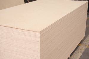 Contreplaqué plaqué d'érable poncé des deux côtés - Contreplaqué PS plaqué, surface plane, mélange de bois de caoutchouc, bois blanc et acacia - Product Image 3