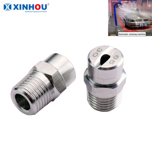 Boquilla de Abanico Plano de Latón y Acero Inoxidable Tipo Vee Jet para Enjuague con Agua 6510 - Product Image 1