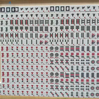 Jeu de Mahjong Traditionnel Chinois Professionnel Écologique et Résistant à l'Eau en Cristal – Jouet Intélectuel de Loisirs et de Divertissement