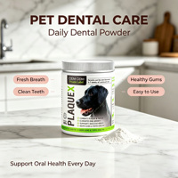 Poudre dentaire pour chien : Élimine la plaque et le tartre, rafraîchit l'haleine, complément de soin buccal naturel à base d'algues marines