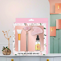 MEJ – rouleau de Jade en cristal Rose de haute qualité, emballage Gua Sha, ensemble de soins de la peau biologique avec boîte